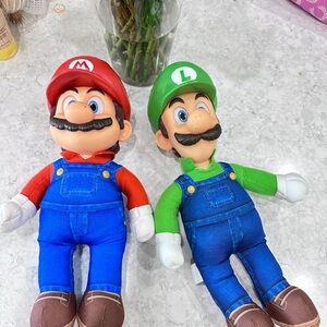 Super Mario and Luigi Plush Toy Set - Red and Green,35 cm
